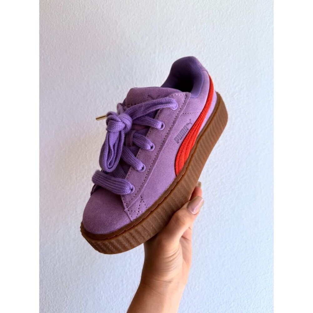 Puma x Fenty by Rihanna Creeper Phatty Lavender Purple & Cherry Red size 6 NWB